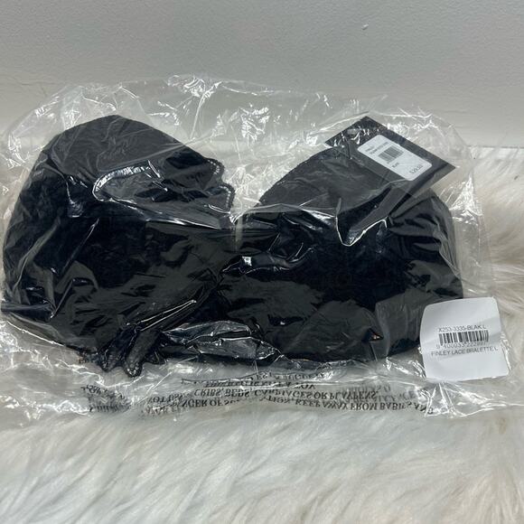 Frederick’s of Hollywood - Finley Lace Bralette - Black NWT Size Medium - Picture 2 of 6